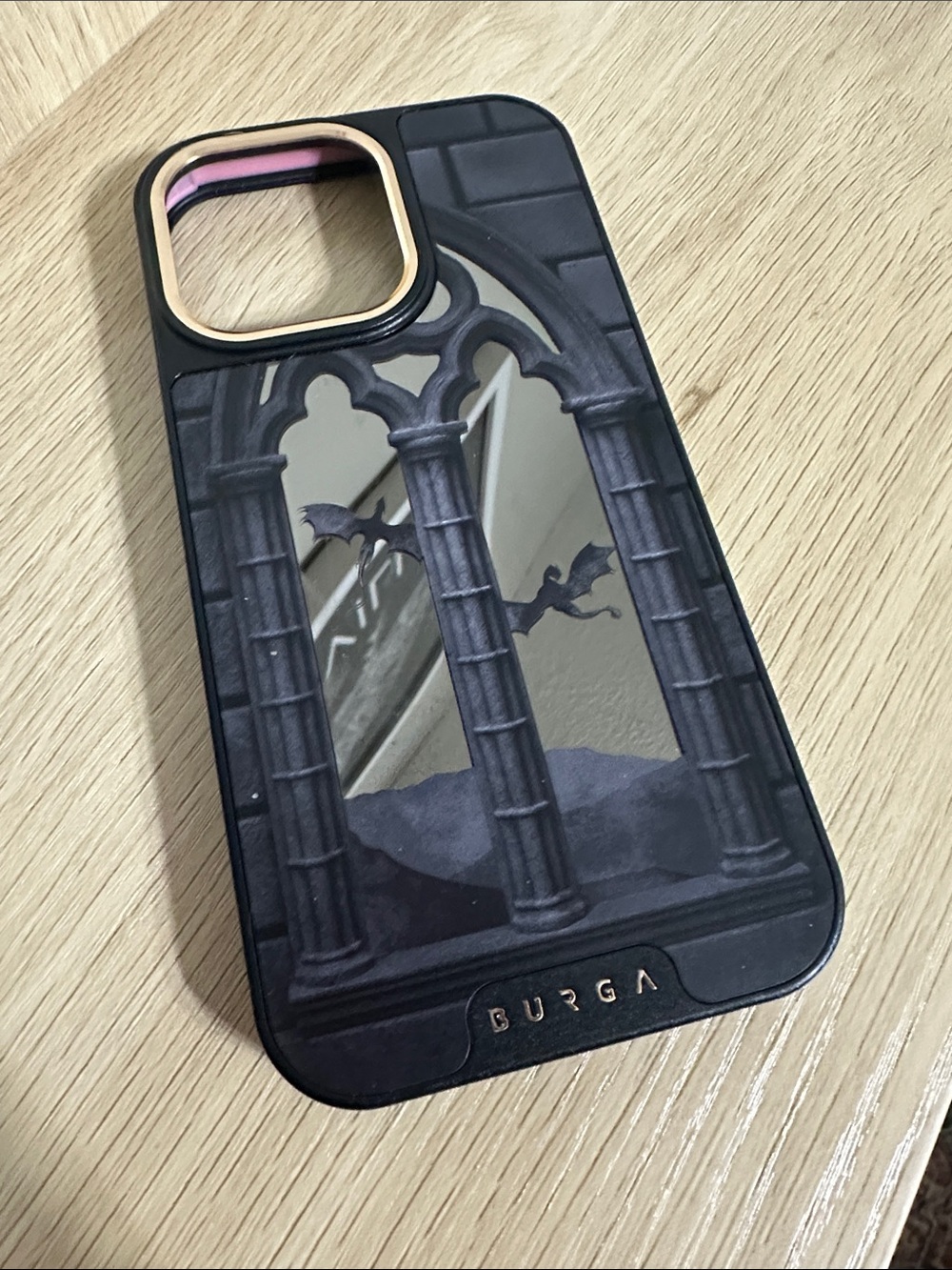 Black Gothic Mirror iPhone Case